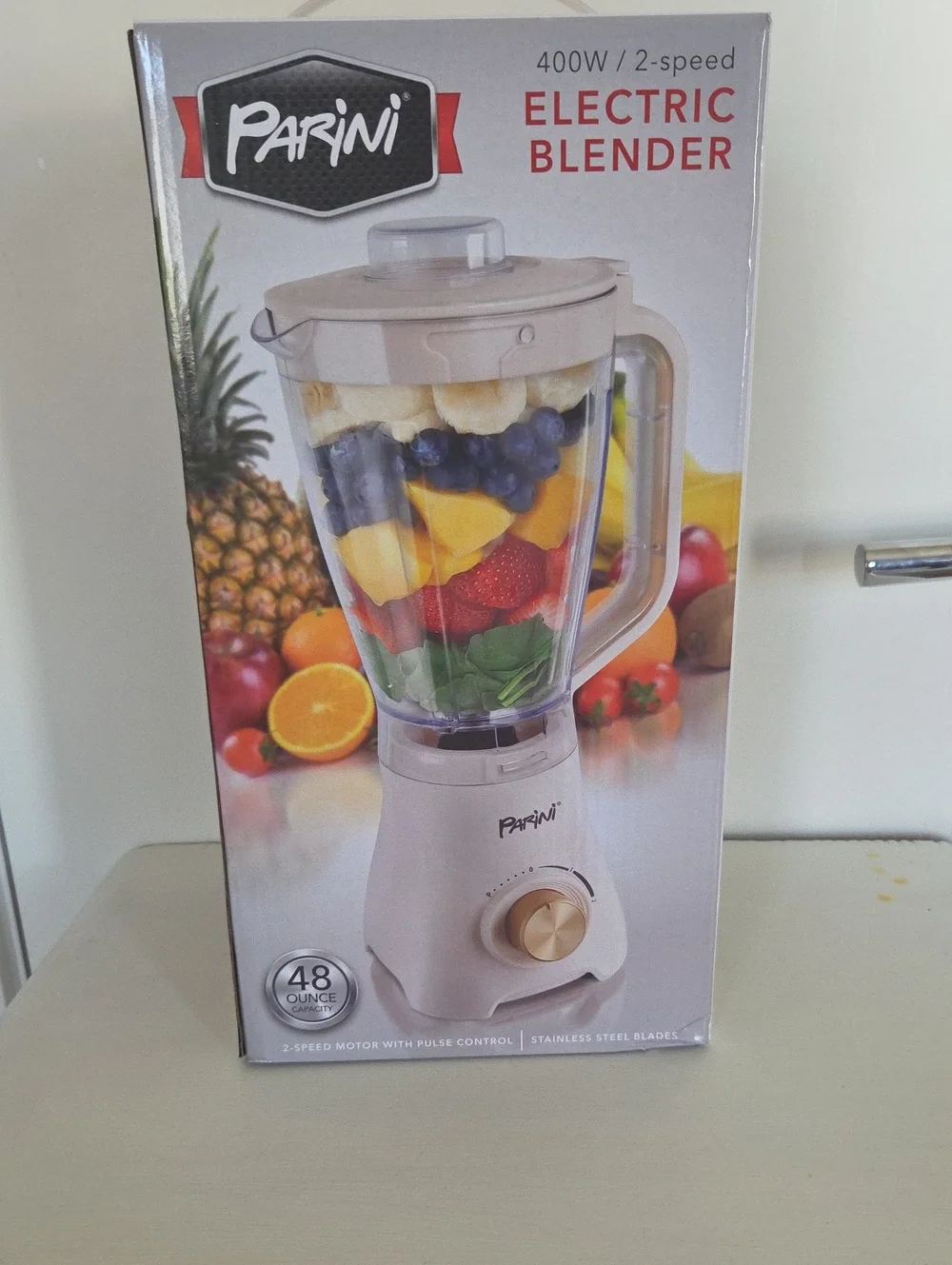 Parini 400W Electric Blender in Cream - 2-Speed